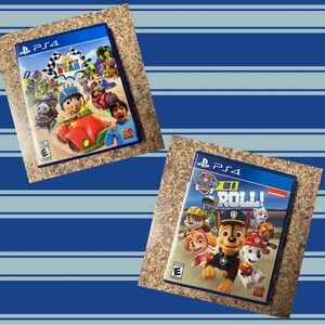Paw Patrol on a Roll and Race with Ryan PS4 Game Bundle PlayStation 4